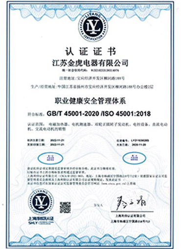 职业健康安全管理体系